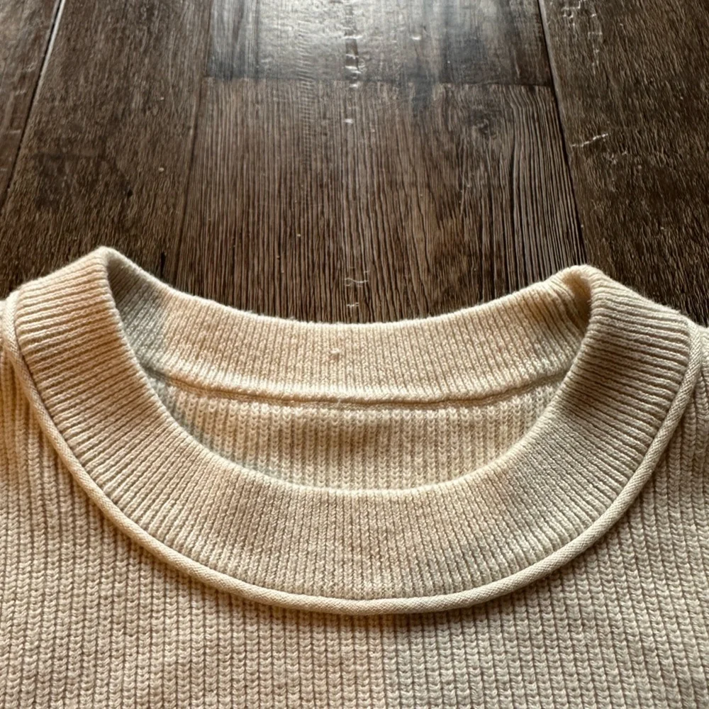 Lululemon Take It All In Cotton-Blend Sweater White Opal Size Small
